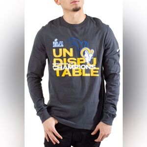 Nike Los Angeles Rams Anthracite Super Bowl LVI Champions LS T-Shirt~XL~$44